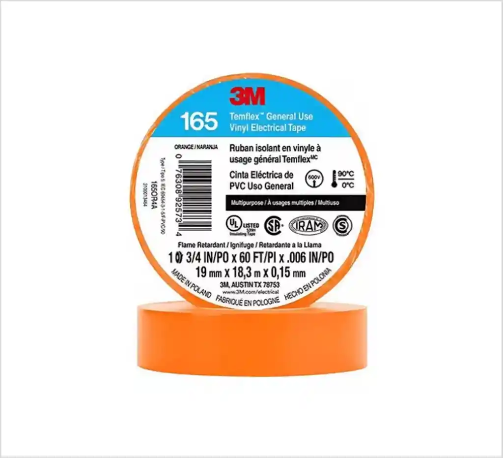 Cinta Aislante 1700 Temflex X 18m Naranja