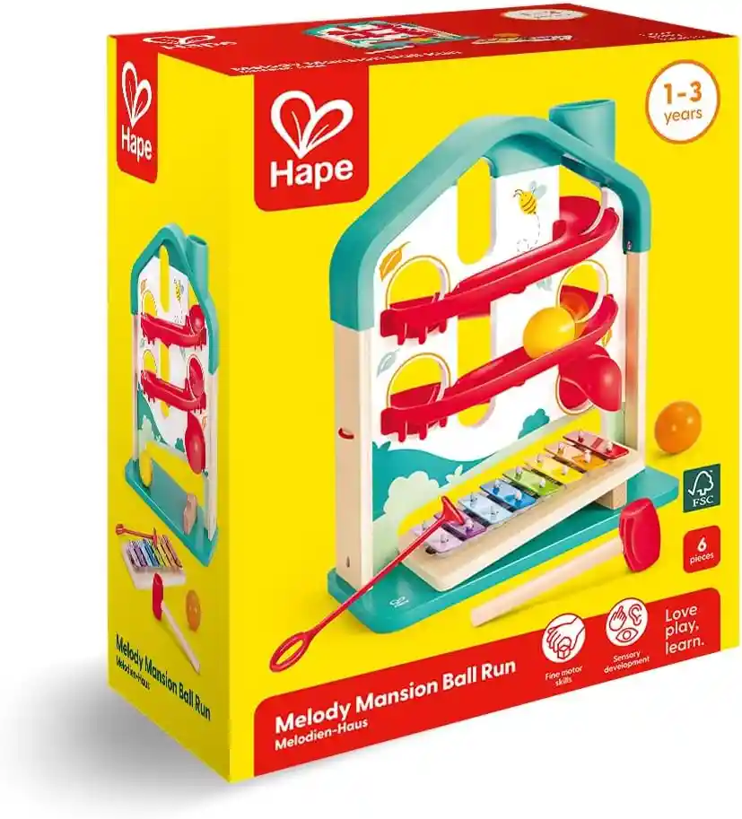 Juego Interactivo 2 En 1 Circuito De Pelota Madera Niños
