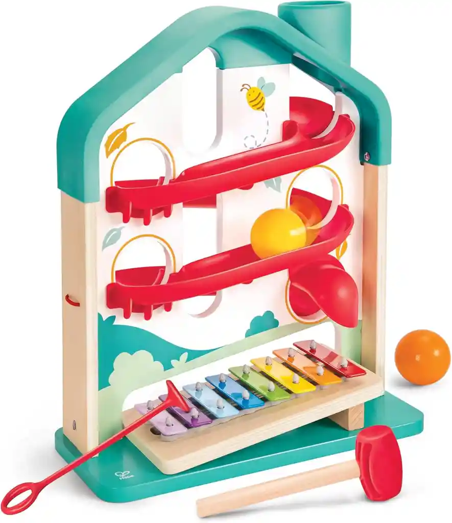 Juego Interactivo 2 En 1 Circuito De Pelota Madera Niños