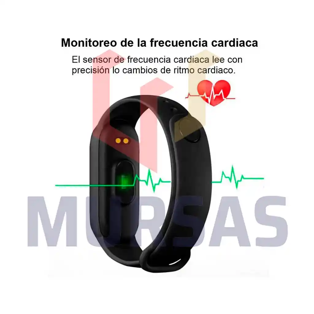 Reloj Inteligente Smartband Bluetooth Sensor Ritmo Cardíaco Deportes