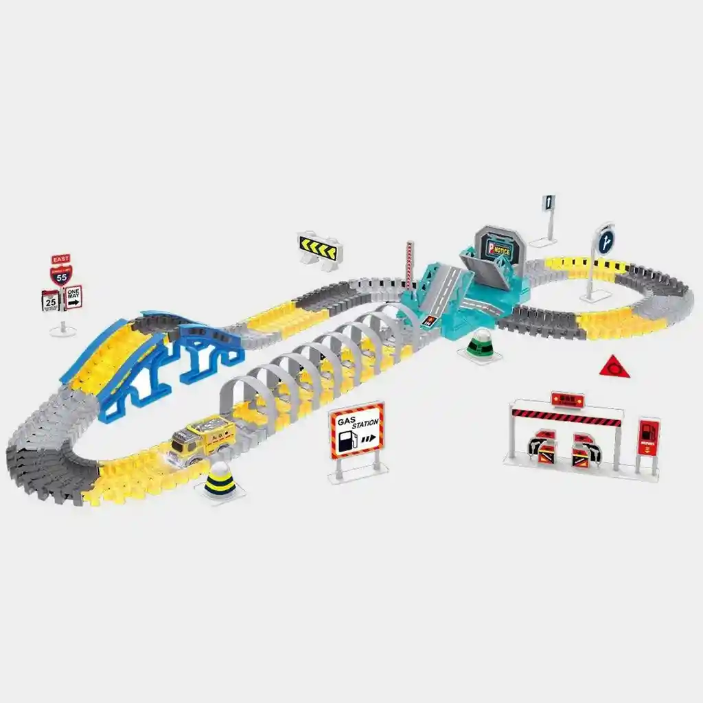 Pista De Carro🚗de Construcción Puente Levadiso