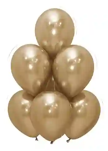 Globo Reflex Dorado R12 X 50 Unid