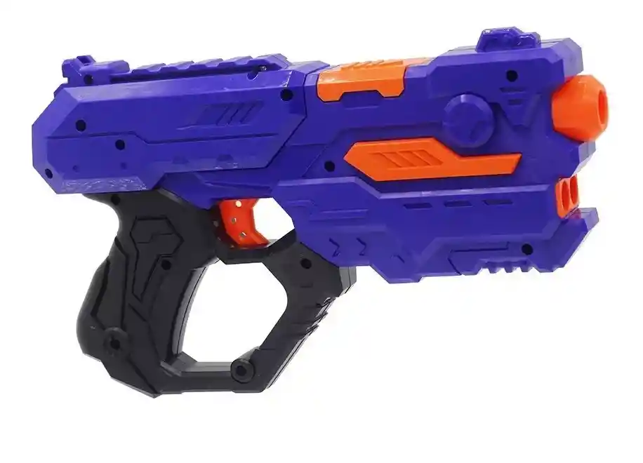 Pistola Super Shoot 2 En 1 Dardos Y Orbis De Agua
