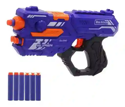 Pistola Super Shoot 2 En 1 Dardos Y Orbis De Agua