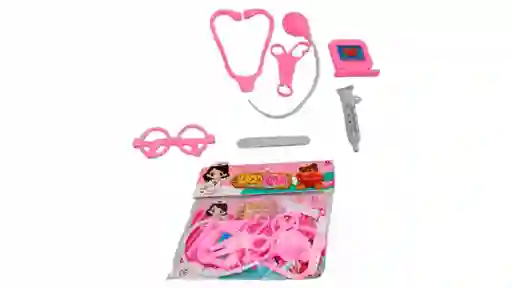 Set Doctor Doctora Kit Medico Juguete Gafas Estetoscopio