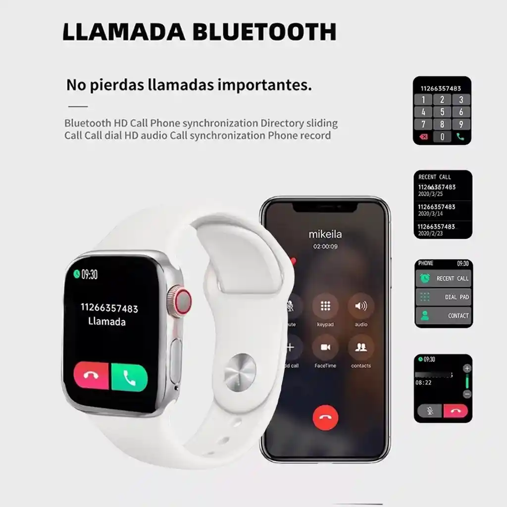 Reloj Inteligente Bluetooth Notifica Redes Sociales Smartband