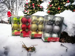 Juego 6 Bolas Navideñas Adornar Arbolito De Navidad Colgar