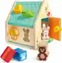 Juego Encajable Casa De Actividades En Madera Para Niños