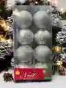 Juego 8 Bolas Navideñas Adornar Arbolito De Navidad Colgar 1a