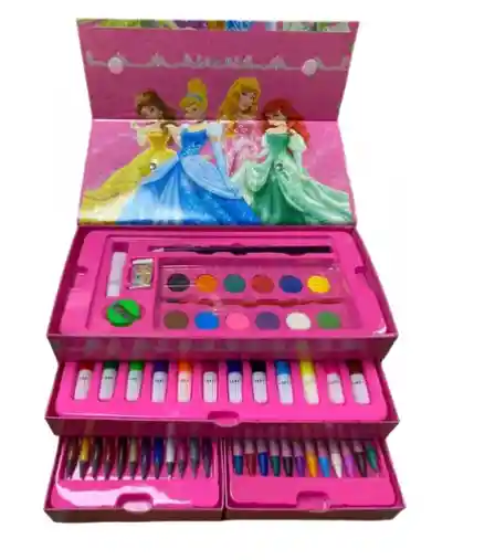 Set Arte Niños Maleta X 54 Pcs Marcador Color