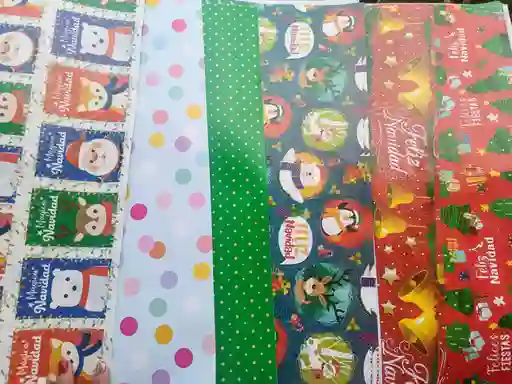 Papel De Regalo Navideño 50*70 Cm (1 Pliego)
