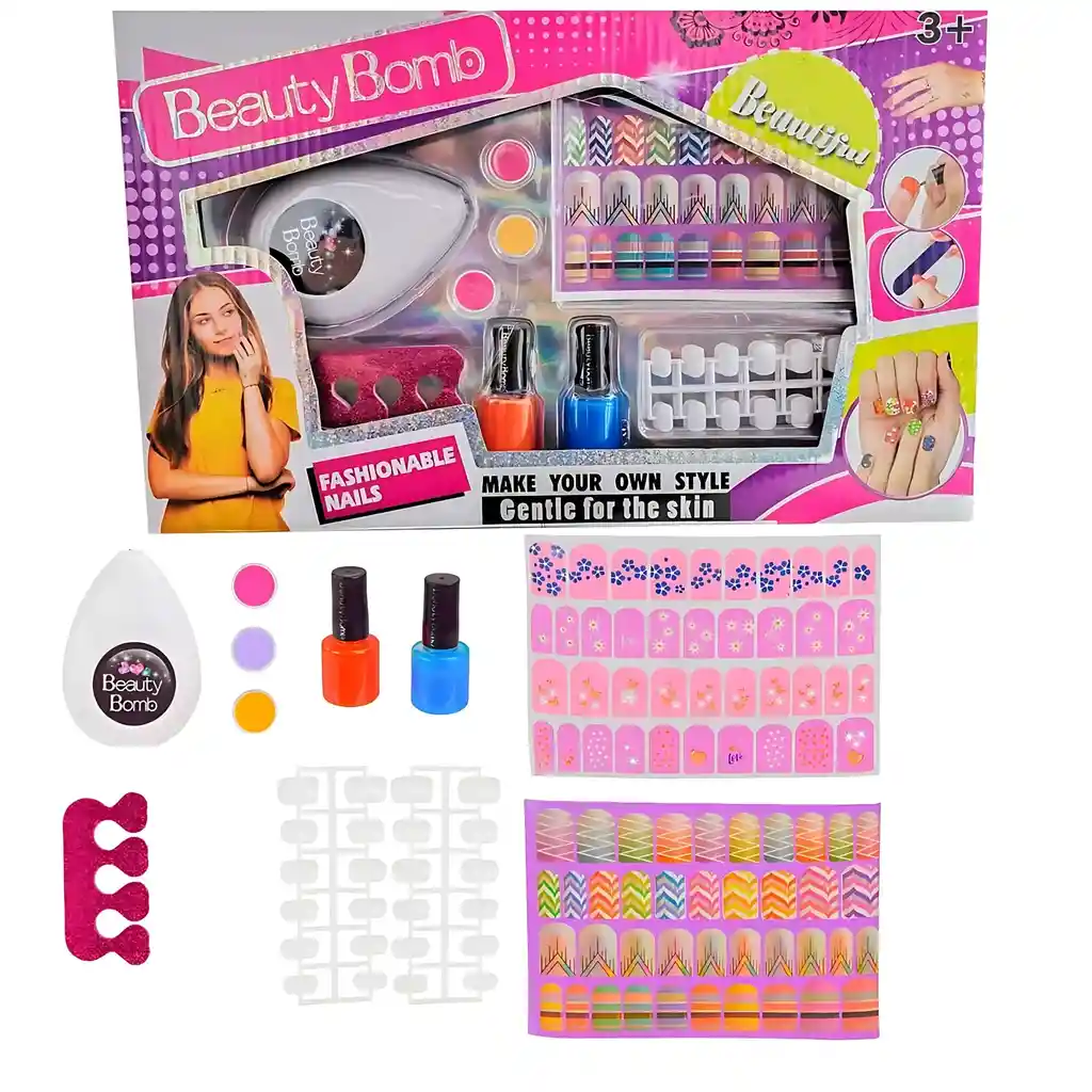 Juguete Set De Uñas Para Niñas Manicure C3975