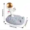 Trípode Astronauta Casco Dorado