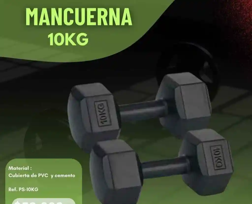 Par De Mancuernas 10 Kilos Termoforradas