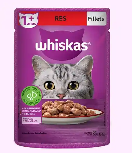 Whiskas Con Carne Sobre X 85 Gr