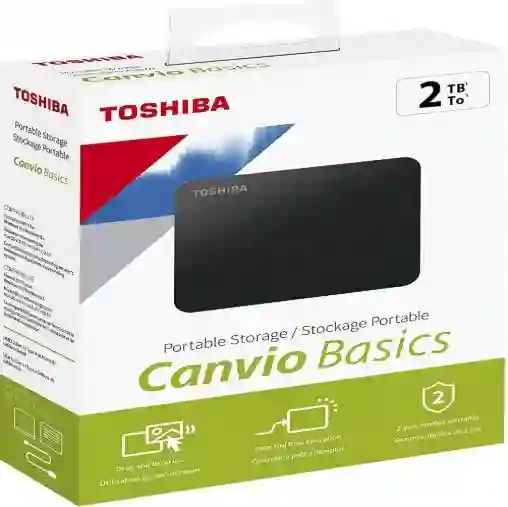 Toshiba Disco Duro Externo Basics 2tb Negro