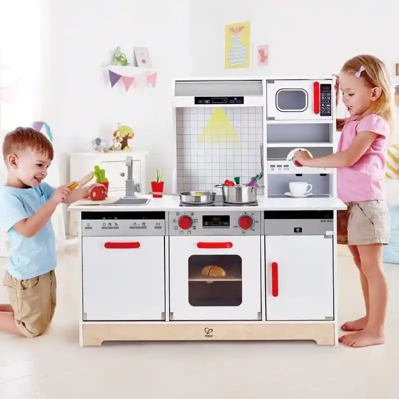 Juguete Cocina Todo En 1 Multifunción En Madera Para Niños