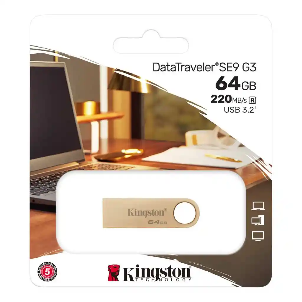 Pendrive Kingston Datatraveler Se9 G3 64gb Usb 3.2
