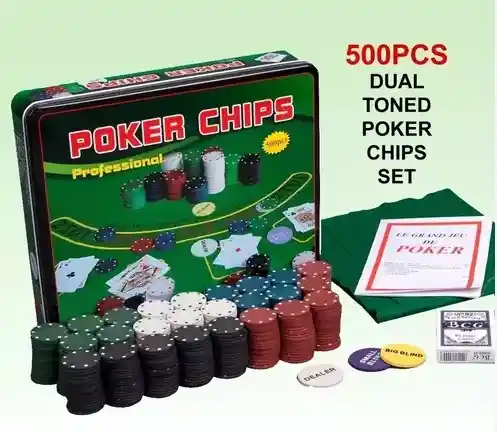 Set Poker Fichas Baraja Juego Mesa Apuestas Casino