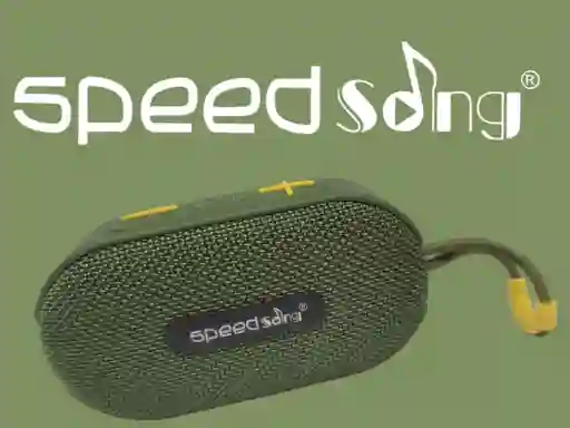 Parlante Speed Song Sg814 Bluetooth Verde