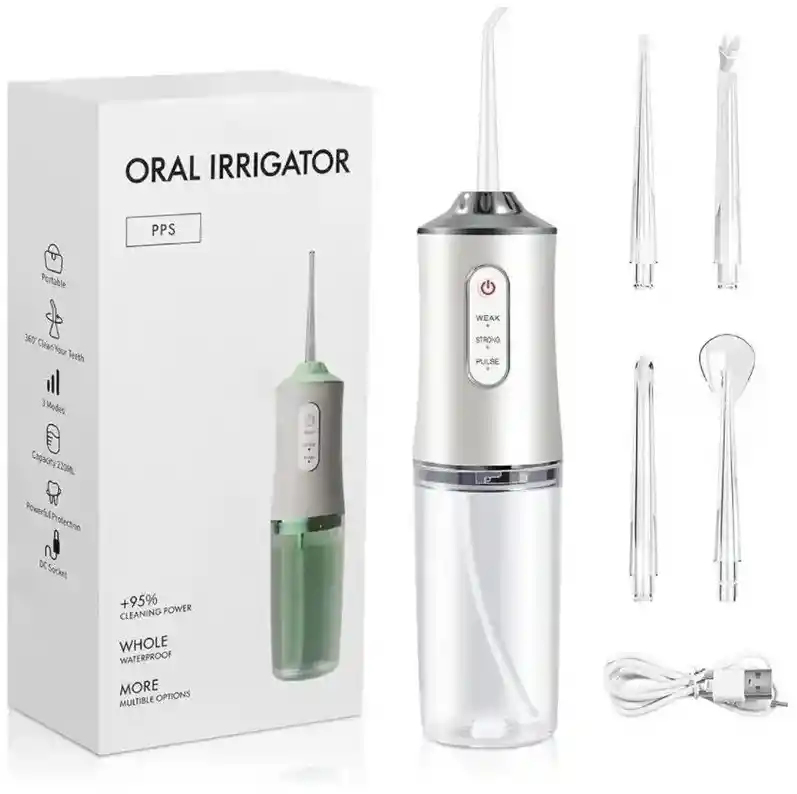 Irrigador Bucal Portatil Limpieza Profunda Dental Salud Recargable