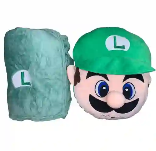 Mario Bros De Peluche Con Cobija Verde: El Compañero Perfecto Para Descansar