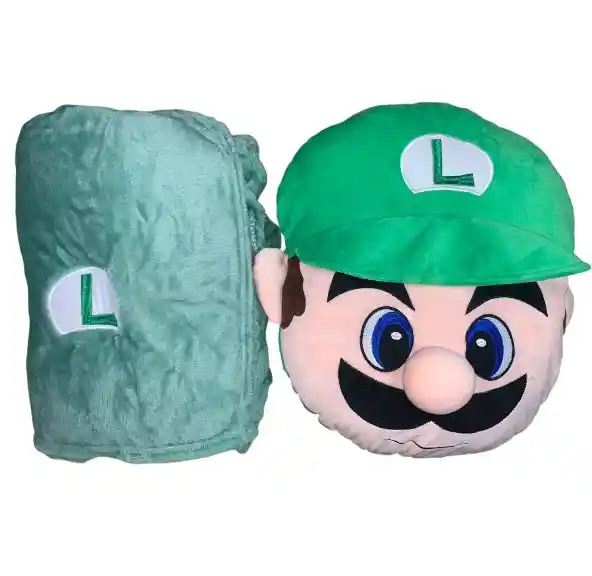 Mario Bros De Peluche Con Cobija Verde: El Compañero Perfecto Para Descansar