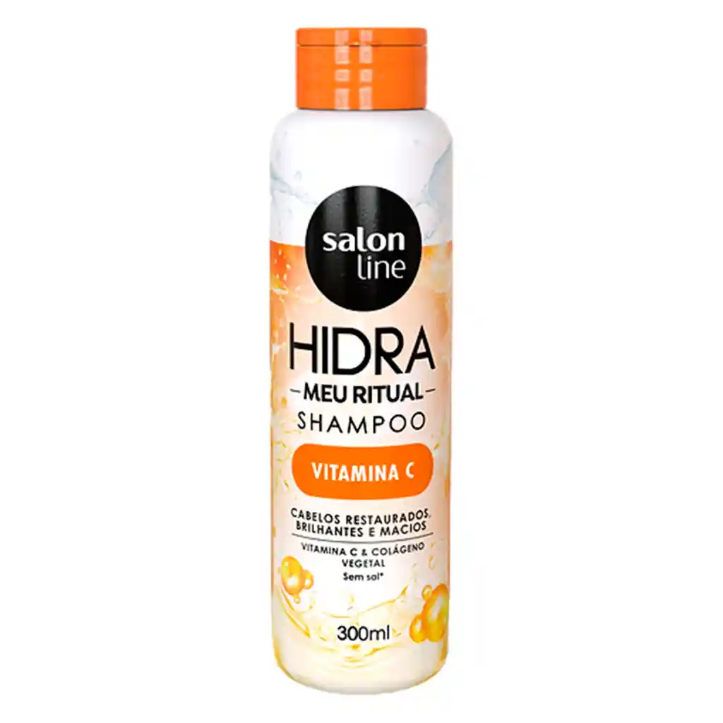 Salon Line Shampoo Hidra Vitamina C, Cabellos Restaurados, Brillantes Y Magicos - 300 Ml