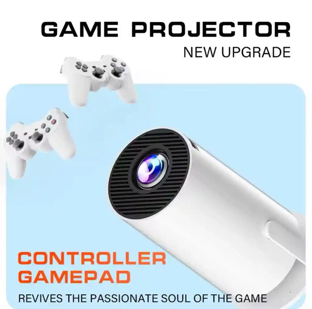 Controller Game Hy3000 Projector 4k Native 720p Android 11 300ansi Wifi6 Bt5