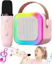 Mini Parlante Karaoke + 1 Micrófono, Regalo Ideal Para Niñas Y Adolescentes (rosado)