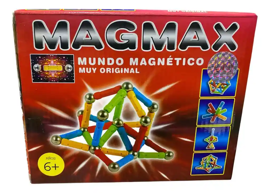 Juego Construcción Magnética Magmax Creatividad Para Niños