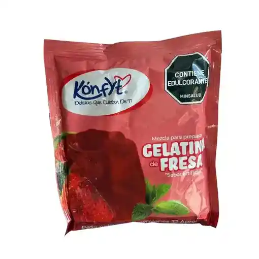 Mezcla Para Preparar Gelatina de Fresa- Konfyt