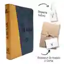 Biblia Tla Azul Café Letra Grande 11 Puntos Canto Dorado