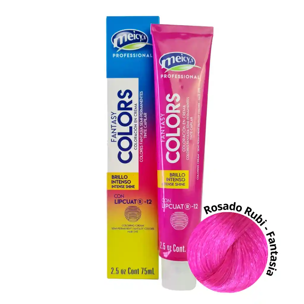 Tinte Fantasia Rosa Rubi 75ml Meicy´s