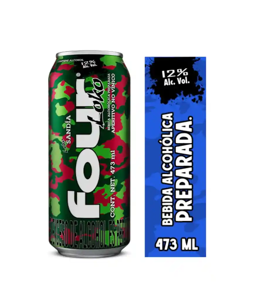 Four Loko Sandia Bebida Alcohólica Preparada