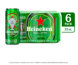 Heineken Cerveza Six Pack X 310 Ml