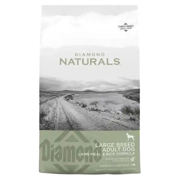 Diamond Naturals Adultos Razas Grandes Sabor A Cordero Y Arrgoz 15kg