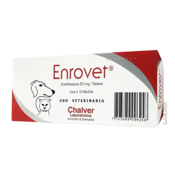 Enrovet 50mg Caja X10 Tabletas