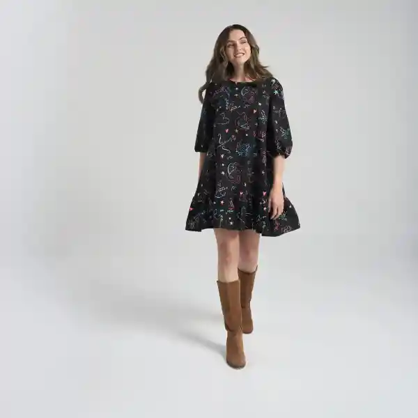 S / Vestido Mi Mejor Version - Negro