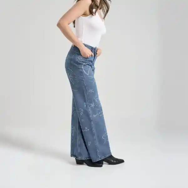 34 / Pantalón Just A Girl - Azul