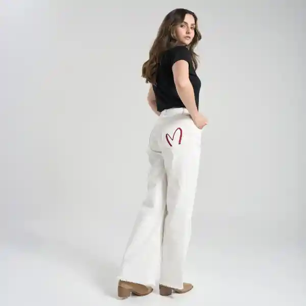 38 / Pantalón Can´t Stop Me - Blanco