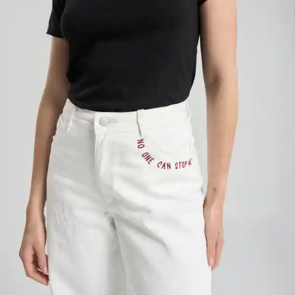 38 / Pantalón Can´t Stop Me - Blanco