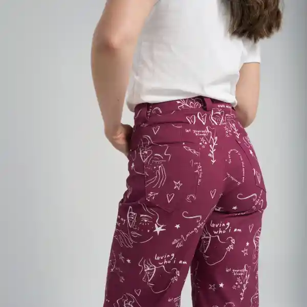34 / Pantalón Just A Girl - Vinotinto