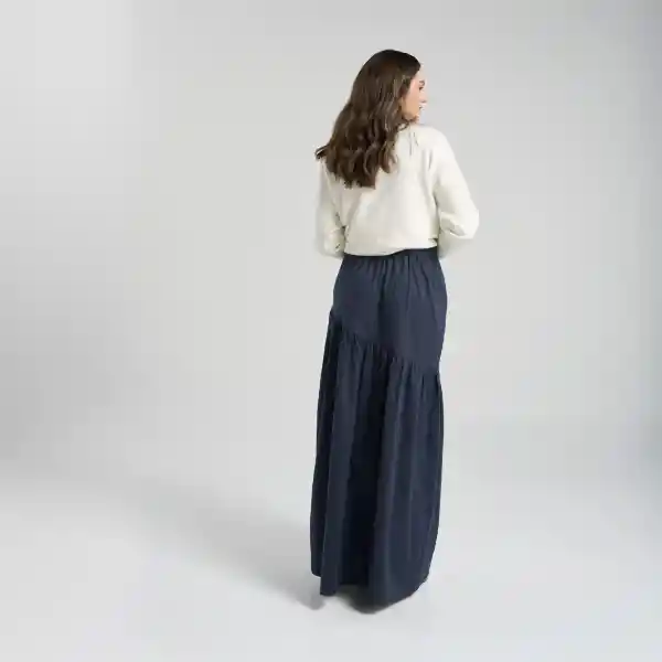 Xl / Falda Abertura - Azul
