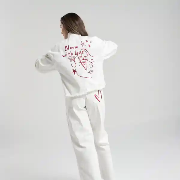 L / Chaqueta With Love - Blanco