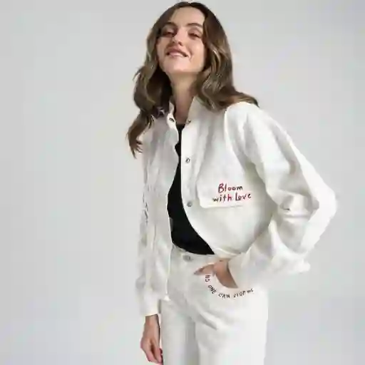 S / Chaqueta With Love - Blanco
