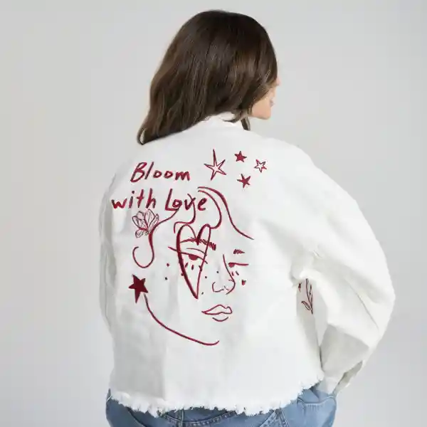 S / Chaqueta With Love - Blanco