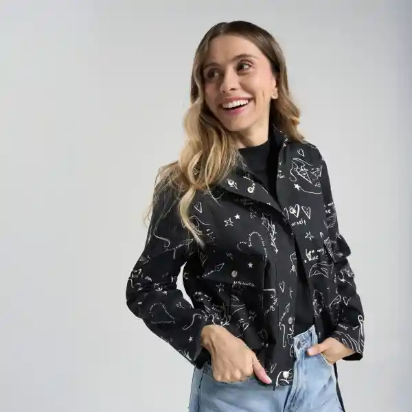 Xl / Chaqueta Mi Esencia - Negro