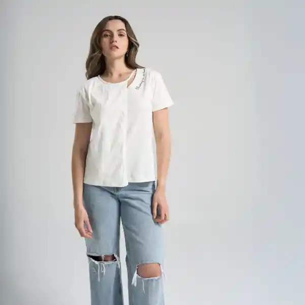 L / Camiseta My Heart - Marfil