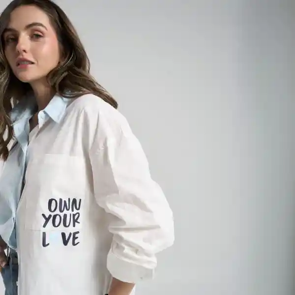 L / Camisa Own Your Love - Azul